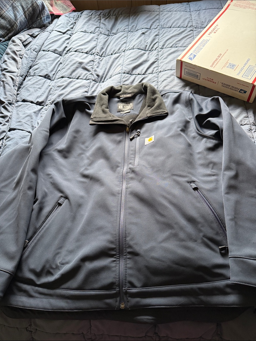 Mens carhartt Crowley soft shell jacket Full-Zip Jacket in blue
